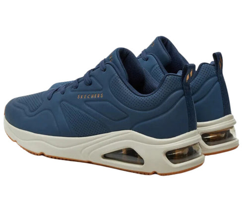 Pantofi sport, barbati, SKECHERS TRES-AIR UNO-CASAIRAL 183090-NVY bleumarin, piele ecologica